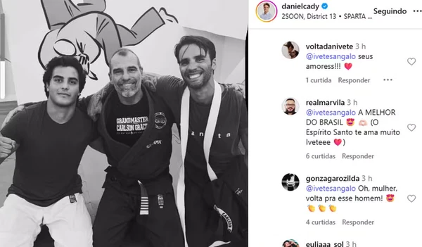 Internautas se dividem entre pedidos de volta ou não do ex-casal Ivete Sangalo e Daniel Cady por Reprodução/Instagram