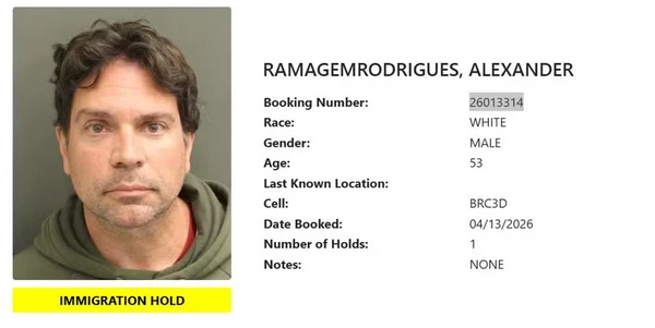 Primeira imagem de Ramagem após prisão nos EUA