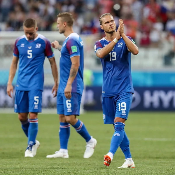 Rúrik Gíslason em 2018, quando ainda atuava pela seleção da Islândia por Reprodução/Instagram