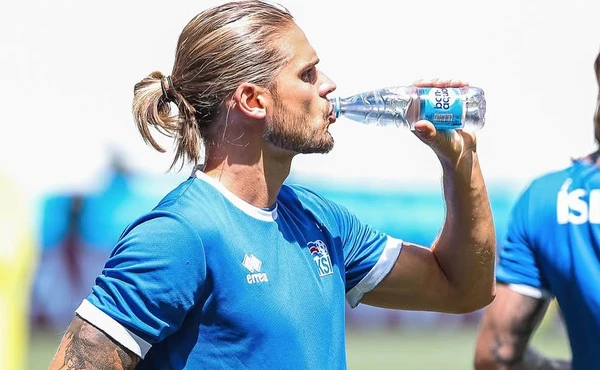 Rúrik Gíslason em 2018, quando ainda atuava pela seleção da Islândia por Reprodução/Instagram