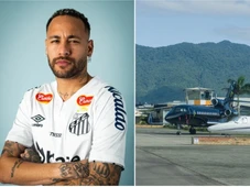 Imagem - Avião de R$ 250 milhões de Neymar chama atenção estacionado no pátio em aeroporto