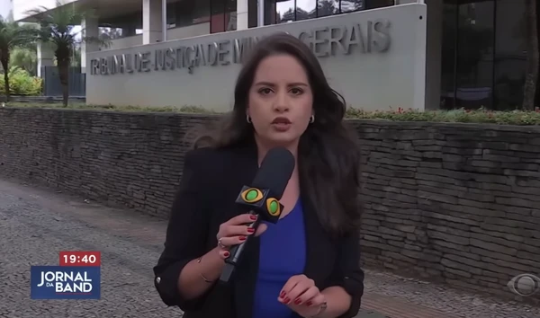 Repórter da Band Minas por Reprodução | Redes Sociais