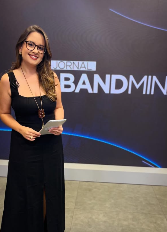Repórter da Band Minas por Reprodução | Redes Sociais
