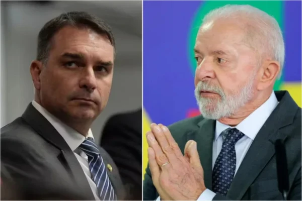Flávio Bolsonaro e Lula