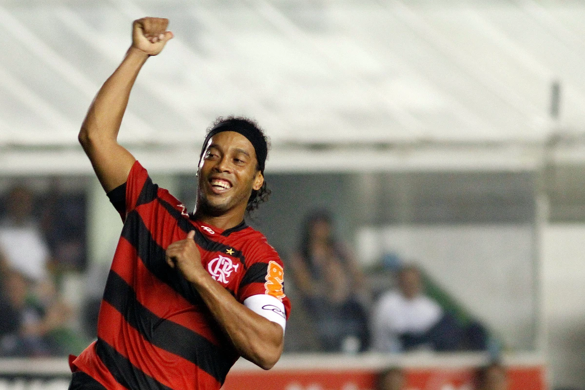 Ronaldinho Gaúcho durante passagem pelo Flamengo