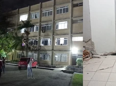 Imagem - Moradores ficam feridos após prédio de quatro andares afundar e ser evacuado às pressas