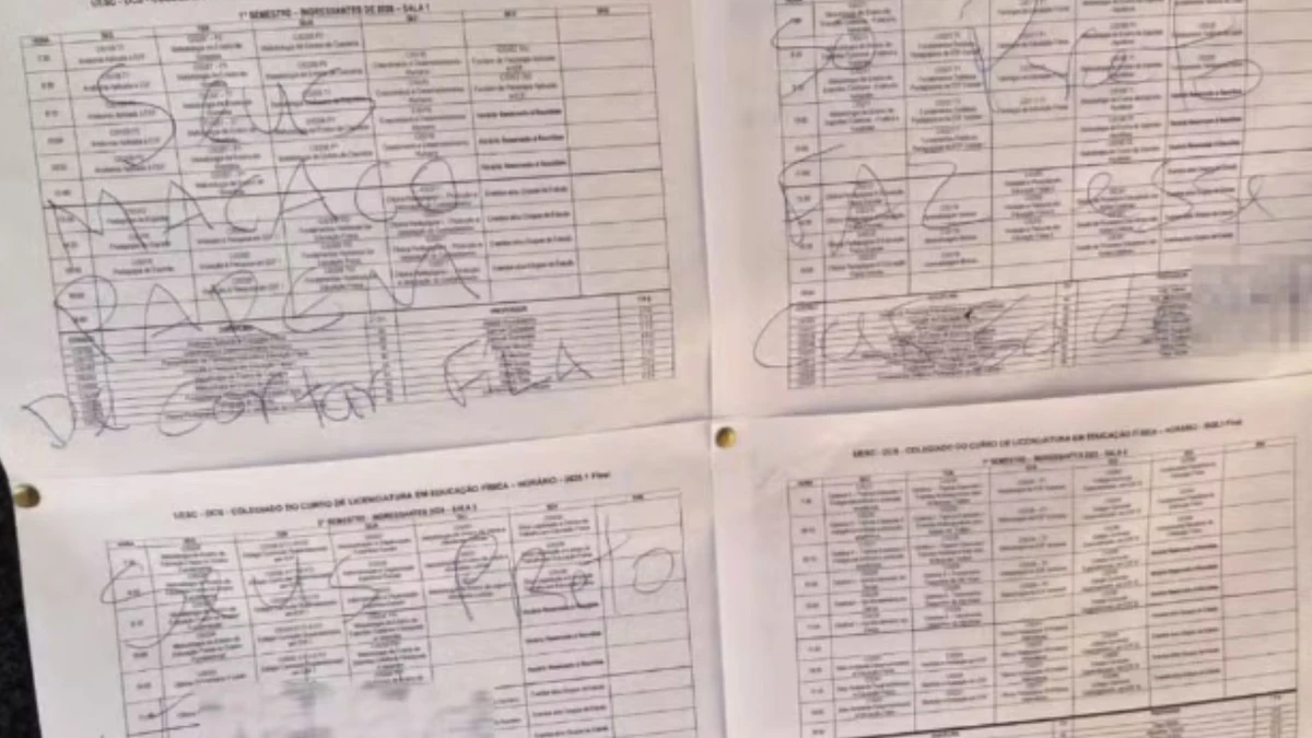 Alunos denunciam mensagens racistas em universidade 