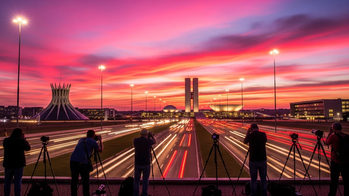 Entre nuvens e luz dourada, a cidade revela mais uma vez por que seu horizonte é um espetáculo à parte, onde arquitetura e natureza se encontram em perfeita harmonia