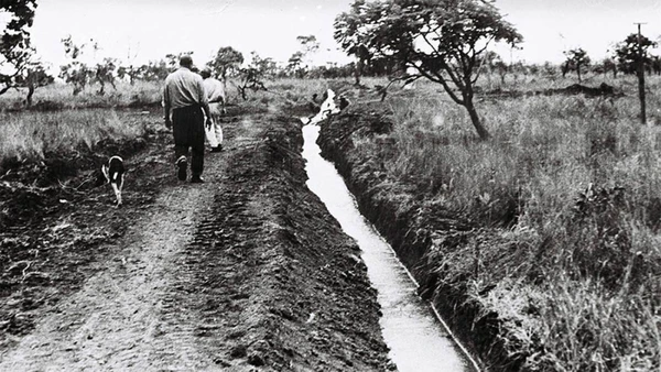 O Catetinho, onde o presidente JK despachava quando estava no planalto Central. (Foto: Arquivo Público do DF) por (Foto: Arquivo Público do DF)