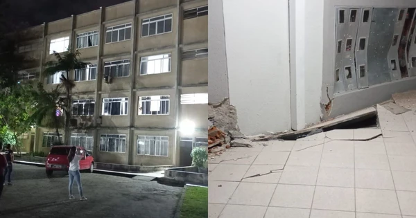 Moradores ficam feridos após prédio de quatro andares afundar e ser evacuado às pressas