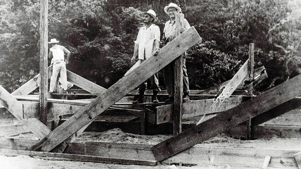 O Catetinho, onde o presidente JK despachava quando estava no planalto Central. (Foto: Arquivo Público do DF) por (Foto: Arquivo Público do DF)