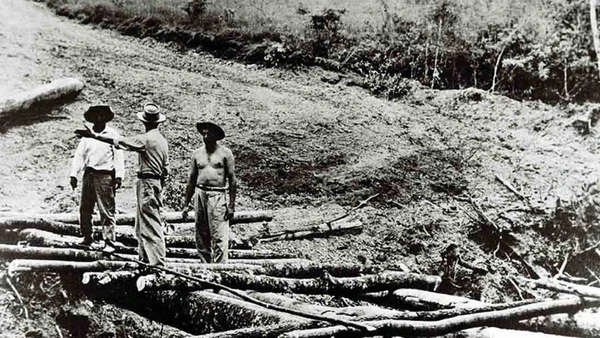 O Catetinho, onde o presidente JK despachava quando estava no planalto Central. (Foto: Arquivo Público do DF) por (Foto: Arquivo Público do DF)