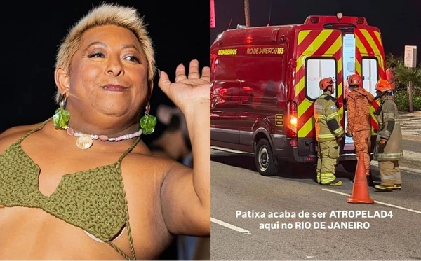 Patixa Teló sofreu acidente no Rio, e Rico Melquiades causou alarde nas redes