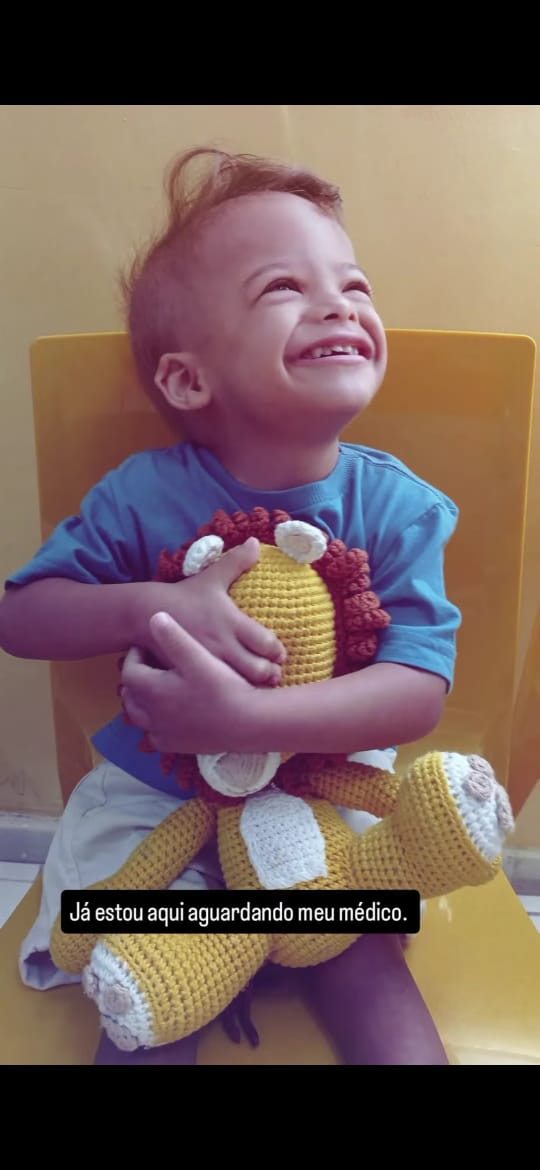 Samuel Lucas tem 4 anos e precisa de tratamento médico por Acervo pessoal 