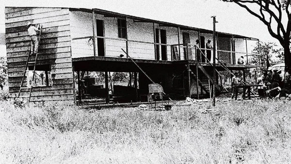 O Catetinho, onde o presidente JK despachava quando estava no planalto Central. (Foto: Arquivo Público do DF) por (Foto: Arquivo Público do DF)
