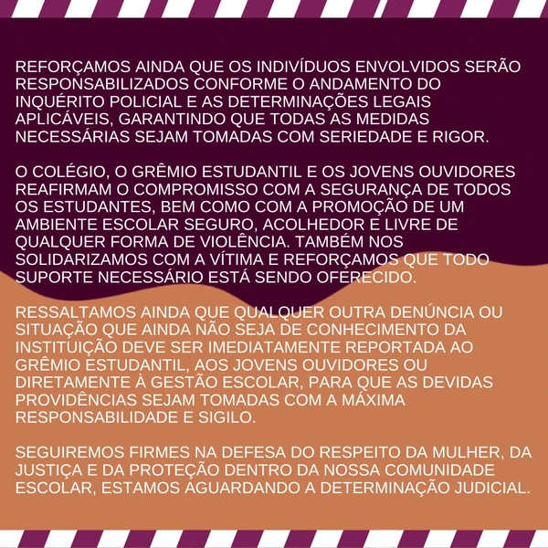 Grêmio se manifesta após denúncia de aluna por Reprodução