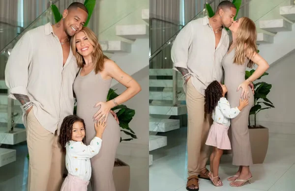 Léo Santana, Lore Improta e Liz por Reprodução/Redes Sociais 