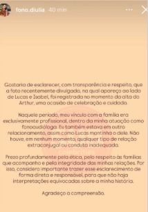 Namorada de Lucas Borbas se defende das acusações de traição por Reprodução/Redes Sociais 