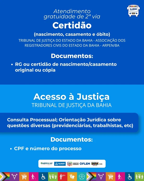 Veja todos os serviços oferecidos na ação por Reprodução/ Redes sociais