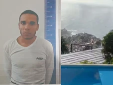 Imagem - Piscina de borda infinita e vista para o mar: como é a mansão de onde traficante baiano escapou da polícia no Rio