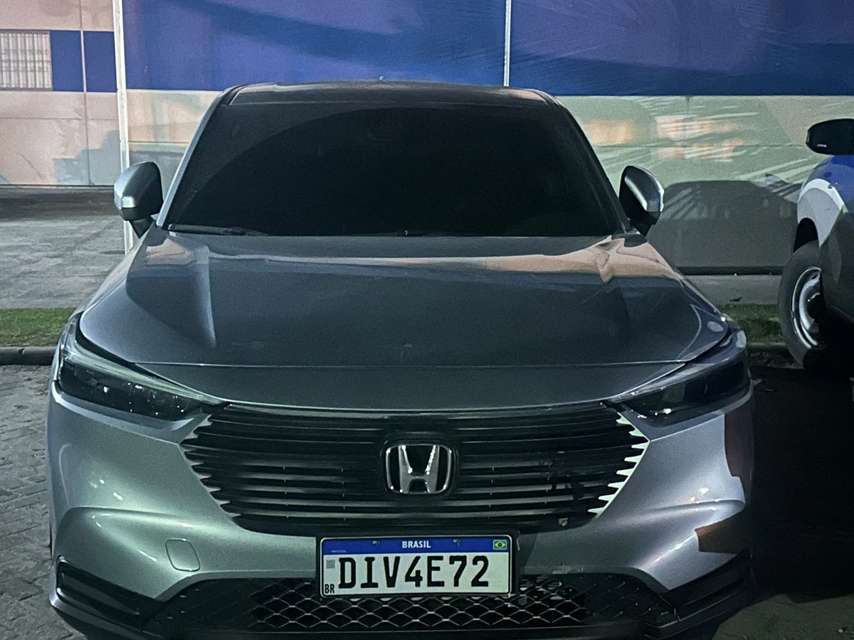 Carro apreendido na operação