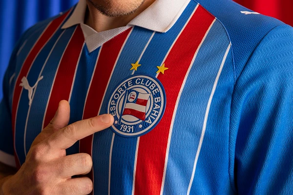 Nova camisa tricolor do Bahia por Divulgação