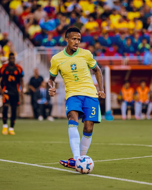 Éder Militão pela Seleção Brasileira por Reprodução/Redes sociais