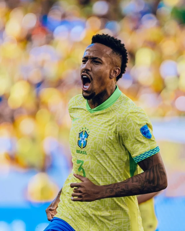 Éder Militão pela Seleção Brasileira por Reprodução/Redes sociais