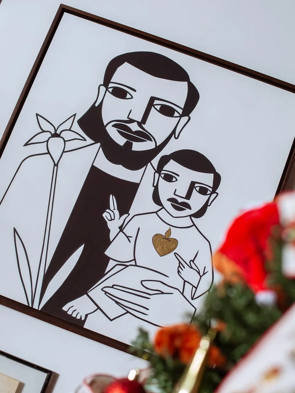 Juliano Cazarré com mulher, Letícia Cazarré, e filhos por Reprodução/Instagram @marciofariasfoto