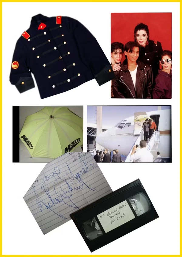 Marcelo Cunha e suas relíquias do cantor Michael Jackson por Arquivo pessoal