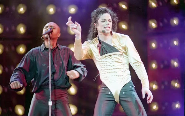 Michael Jackson em show no Brasil em 1993 por Ivo Gonzalez/17.10.1993