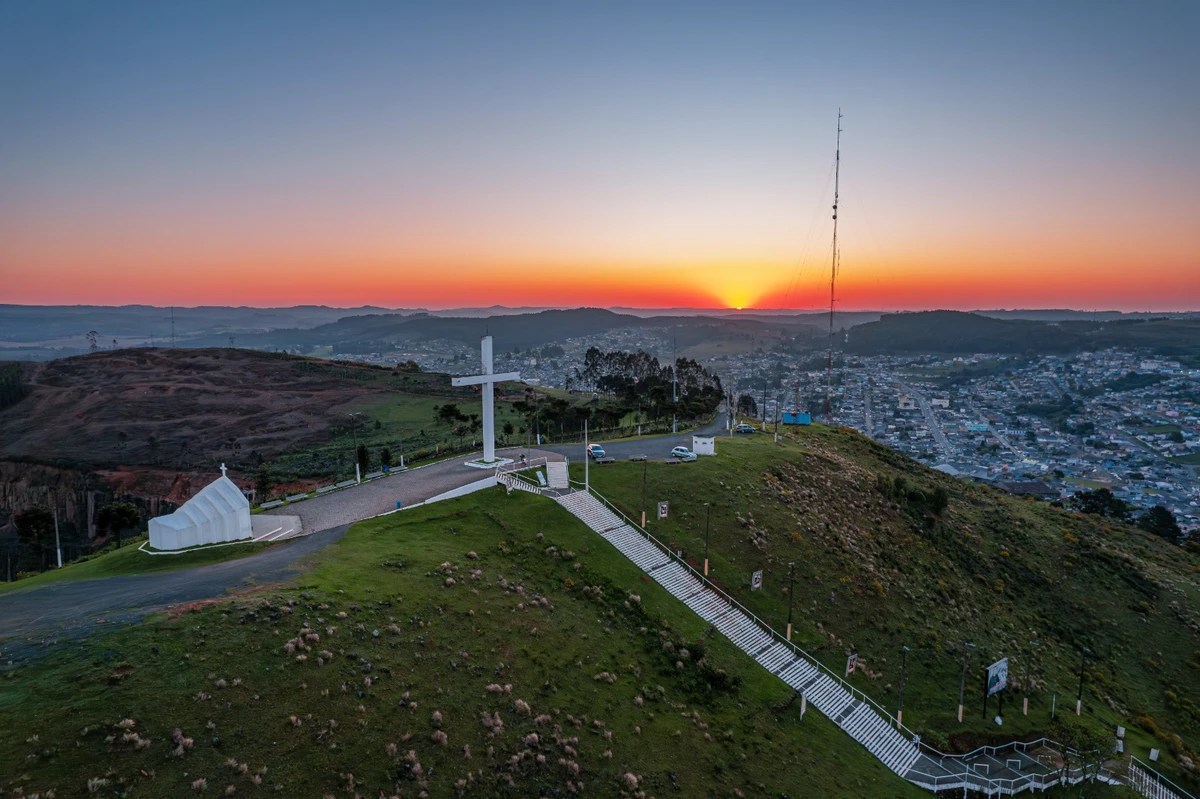 Morro da Cruz, em Lages