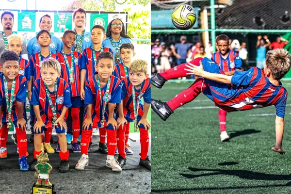 Pietro e Matteo foram destaques em competição do Bahia