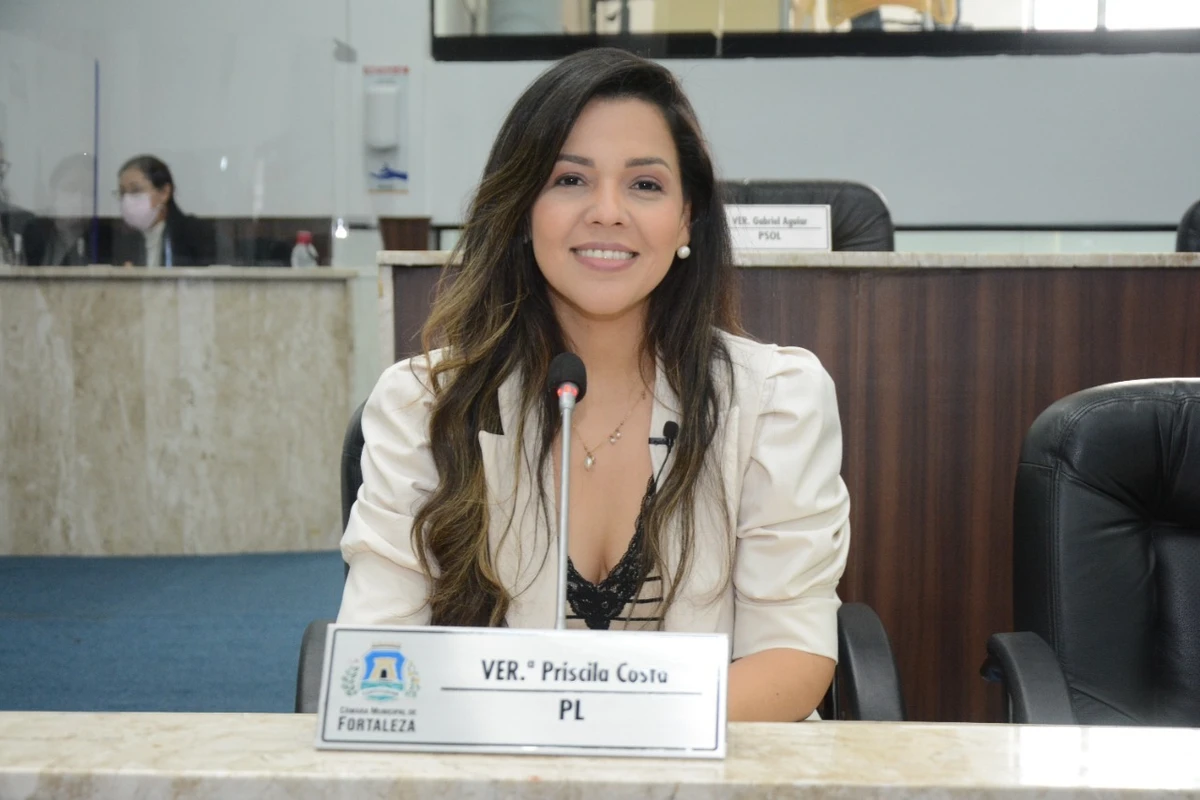 Priscila Costa é vereadora em Fortaleza e ganhou força para ser vice de Flávio Bolsonaro por Reprodução