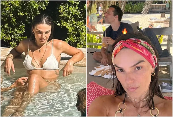 Isis Valverde e Marcus Buaiz compartilharam cliques em Trancoso por Reprodução/Instagram