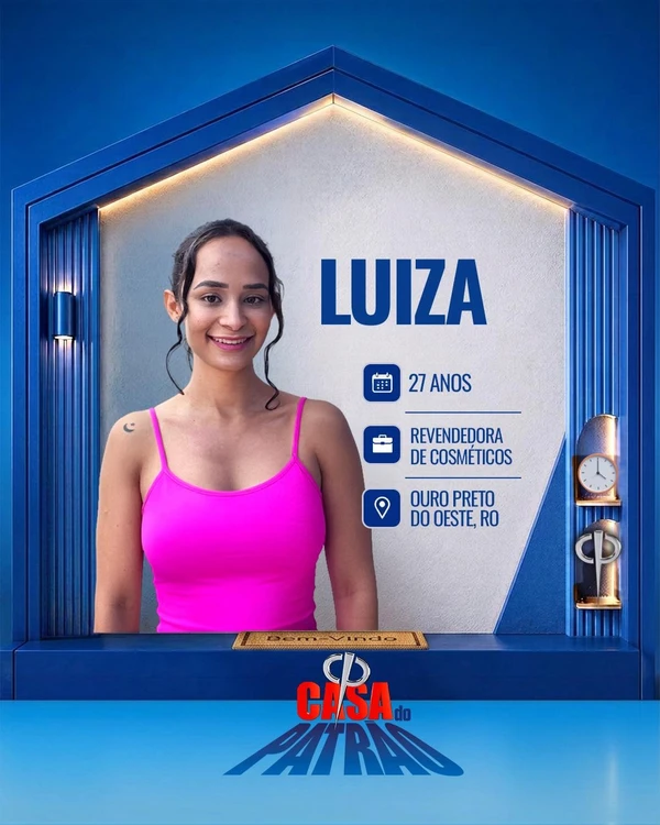 Luiza Parlote - Natural do Espírito Santo, vive em Rondônia e trabalha com revenda de cosméticos, bijuterias e bicos como secretária e vendedora por Divulgação