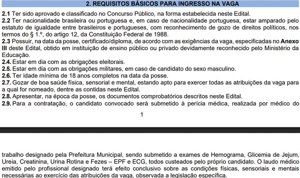 Prefeitura abre concurso público com 242 vagas; salários chegam a R$ 7,2 mil por Reprodução / Redes sociais