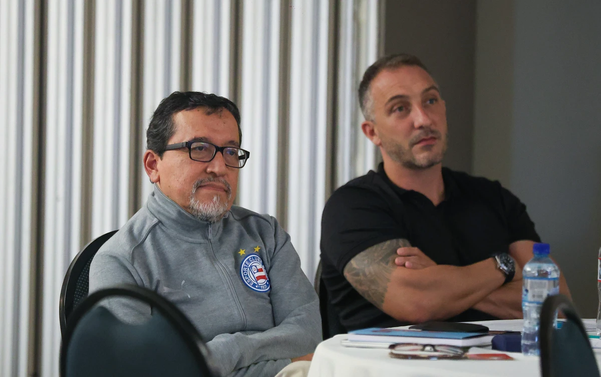 Raul Aguirre, CEO, e Cadu Santoro, diretor de futebol do Bahia