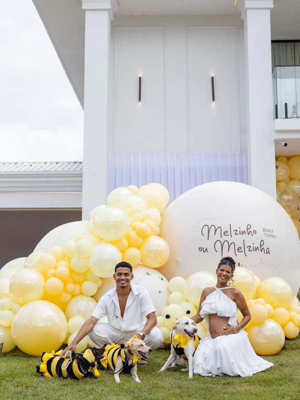 Sheuba e Tiago descobriram que esperam uma menina por Reprodução/Instagram