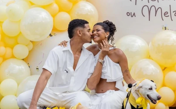 Sheuba e Tiago descobriram que esperam uma menina