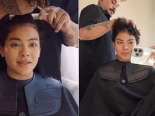 Imagem - Bella Campos corta o cabelo curtinho e desabafa sobre pressão estética: 'Coragem'