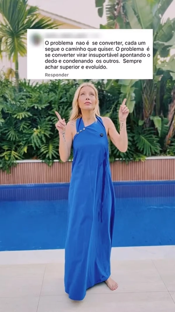Luiza Possi rebate críticas após conversão religiosa por Reprodução/Instagram