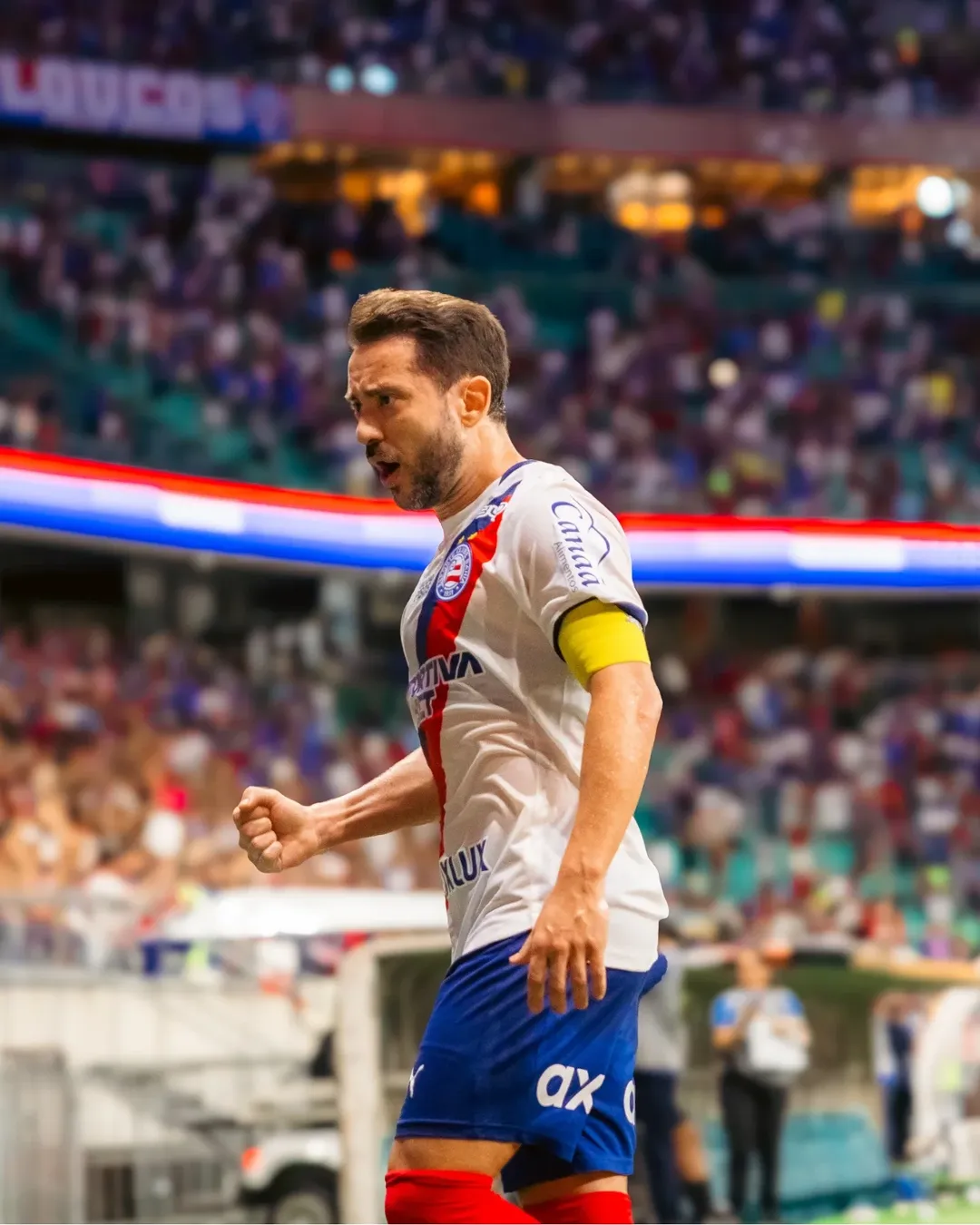 Bahia e Santos se enfrentaram na Fonte Nova por Letícia Martins/ EC Bahia