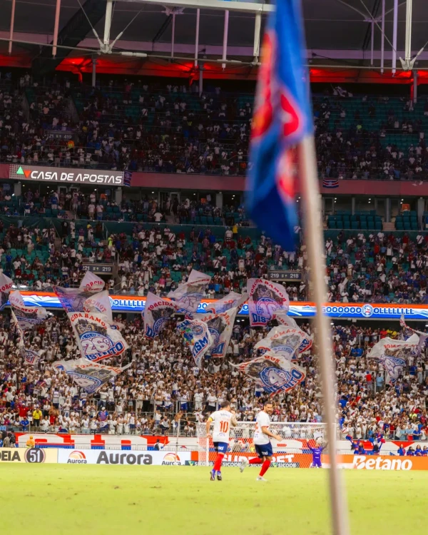 Bahia e Santos se enfrentaram na Fonte Nova por Letícia Martins/ EC Bahia