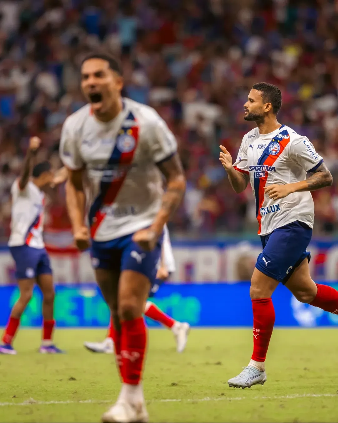 Bahia e Santos se enfrentaram na Fonte Nova por Letícia Martins/E..C. Bahia