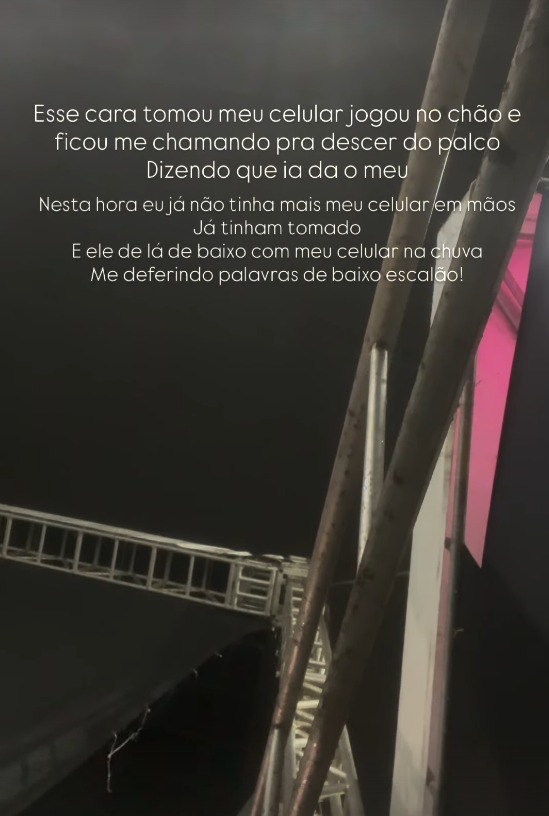 Cantor denunciou agressão e ameaças por Reprodução