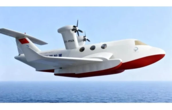 China acaba de testar primeiro veículo marítimo de efeito solo do mundo com aeronave que voa a 6 metros da água, a 200 km/h e usa 6G por Reprodução/China Daily