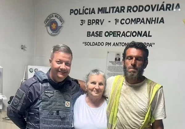 Felipe Morina Ribeiro, o professor universitário encontrado pela Polícia Militar Rodoviária de Araraquara (SP) após mais de cinco anos desaparecido por Redes Sociais e Polícia Rodoviária/Divulgação