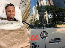 Imagem - Vídeo mostra marcas de tiros na van usada pelo cantor Anderson Neiff durante ataque; veja