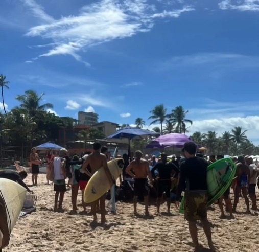 Moisés Ribeiro Pinheiro, de 65 anos, morreu afogado na praia de Stella Maris por Reprodução